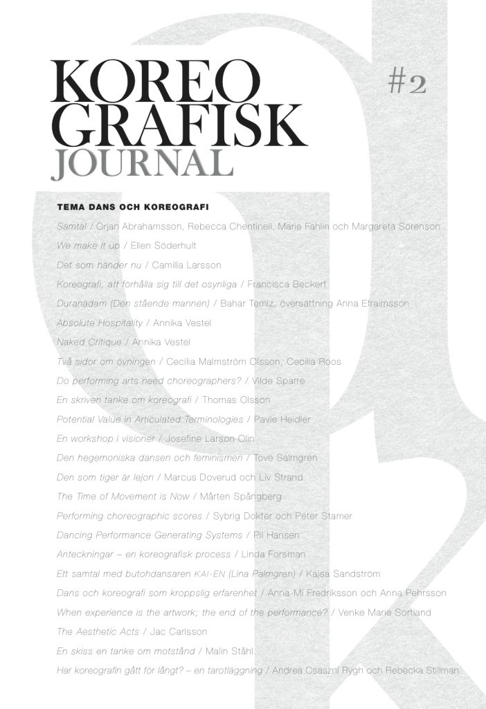  Koreografisk Journal