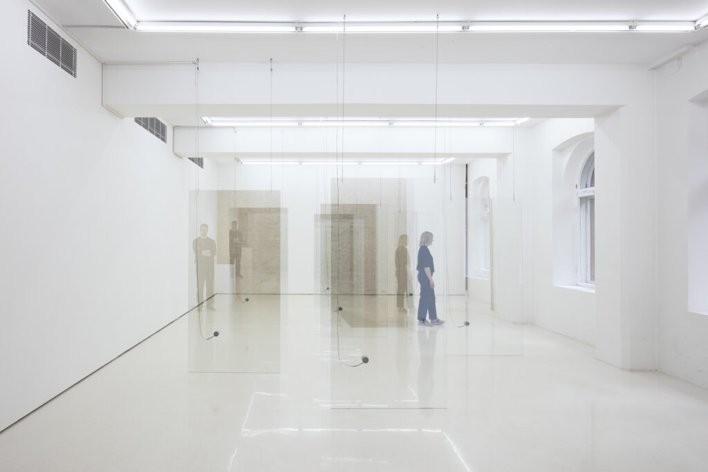 Installation view of Hans Rosenström Gradualy then suddenly with Broken Chord Photo Jussi Tiainen HC3517